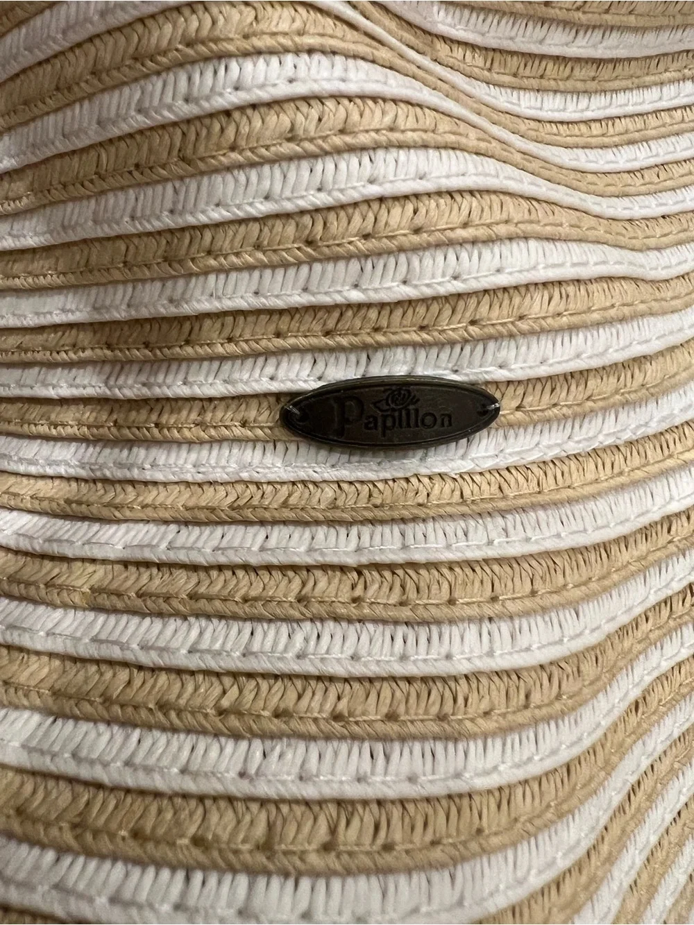 Papillon Blanc striped woven